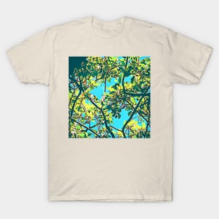 leaf pattern T-Shirt